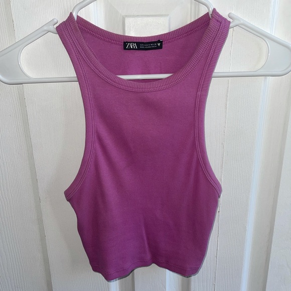 Cropped Zara ribbed tank top - Picture 1 of 2